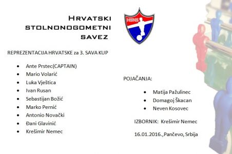 Reprezentacija na 3. SAVA Kup-u